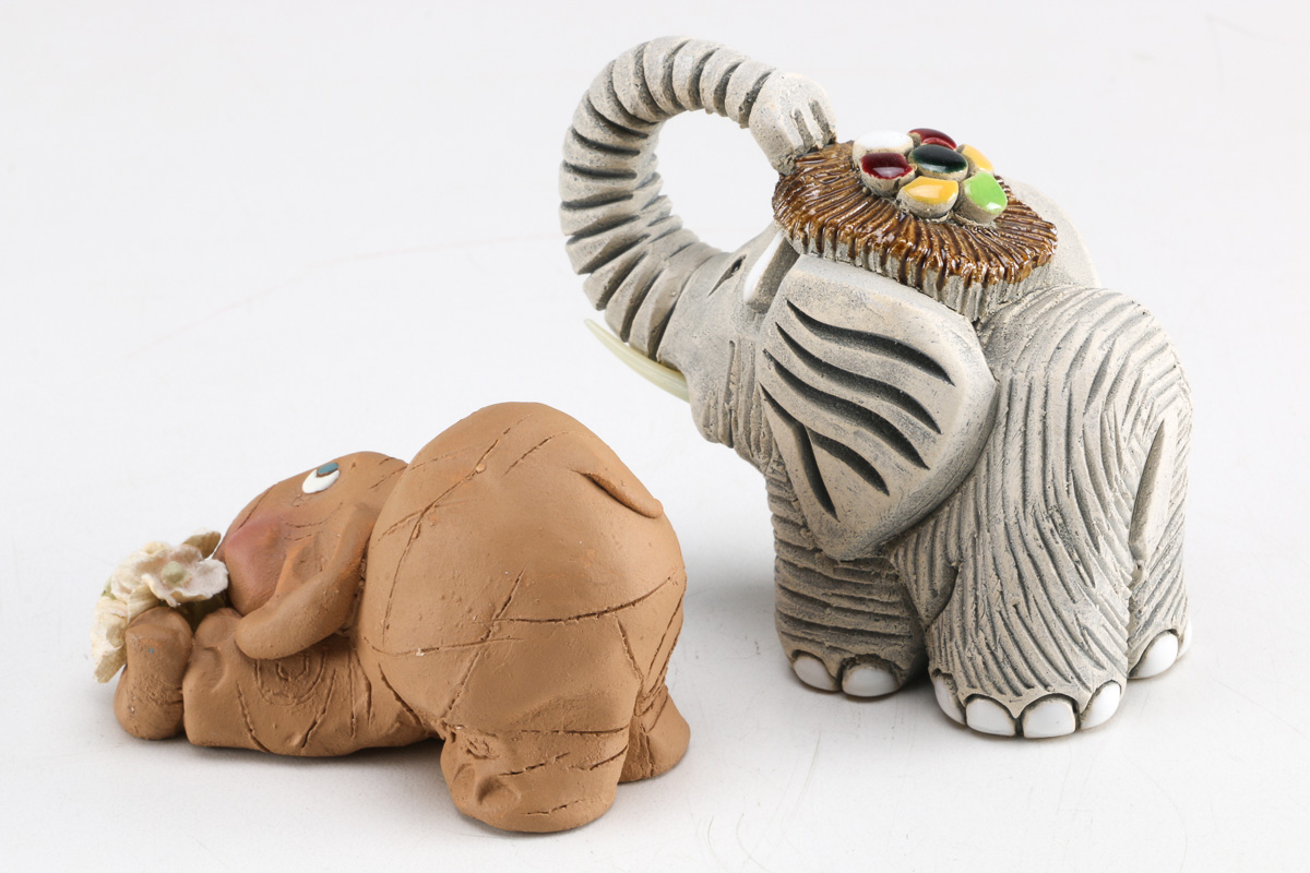 Collection of Elephant Figurines