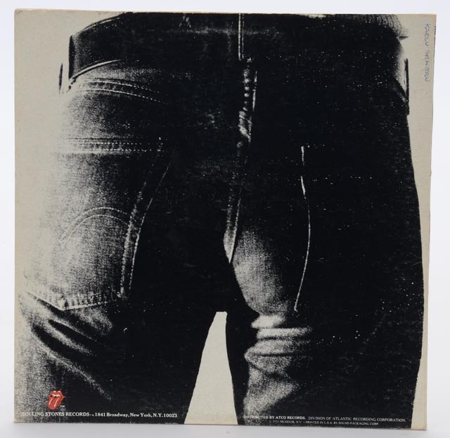 The Rolling Stones "Sticky Fingers" Vintage 1971 Vinyl Record