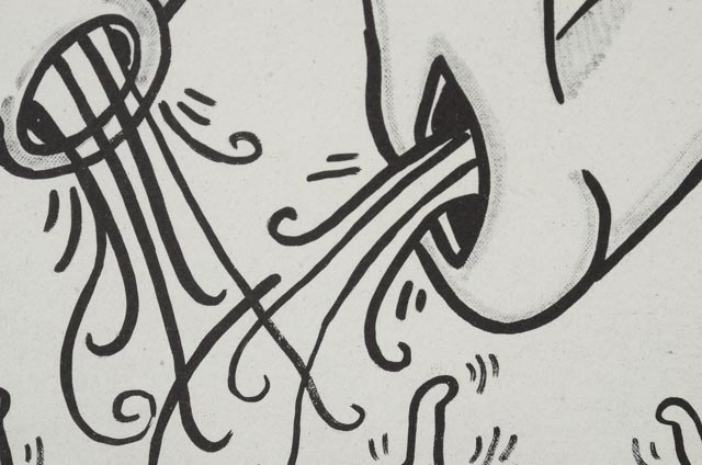 Keith Haring Limited Edition Print from the 1990 Publication "Against All Odds: 20 Drawings - Oct. 3 1989"