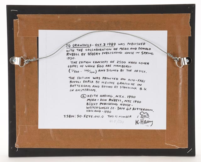 Keith Haring Limited Edition Print from the 1990 Publication "Against All Odds: 20 Drawings - Oct. 3 1989"