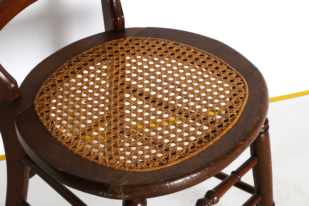 Ladder Back Chair with Cane Seat