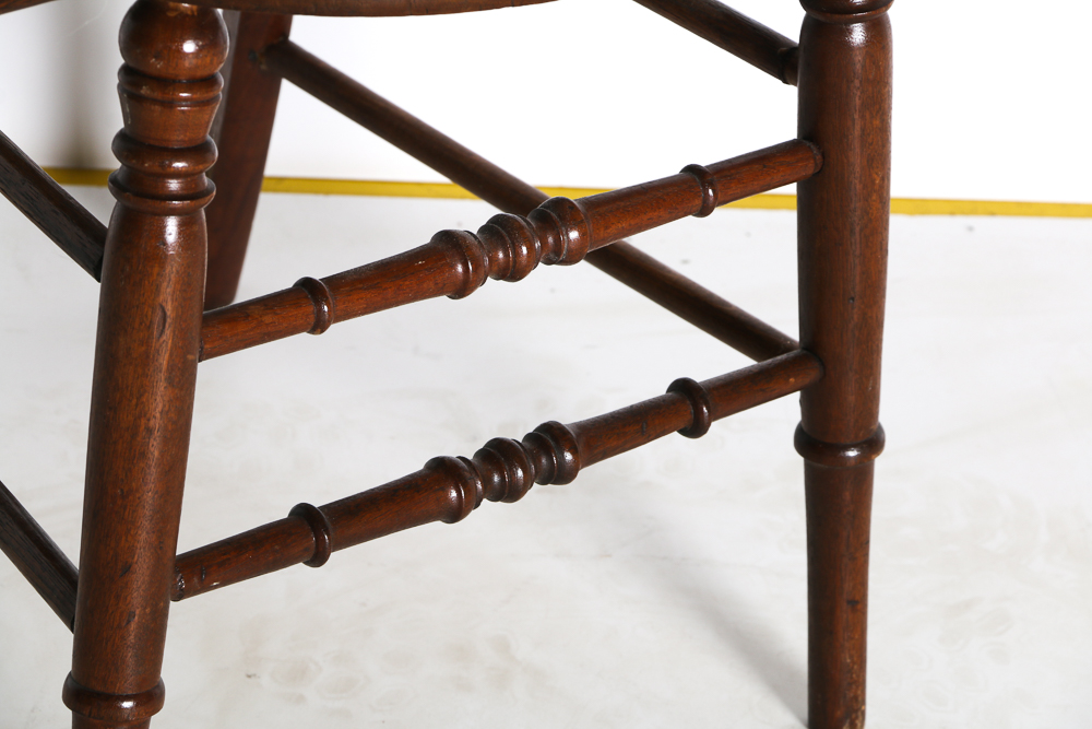 Ladder Back Chair with Cane Seat