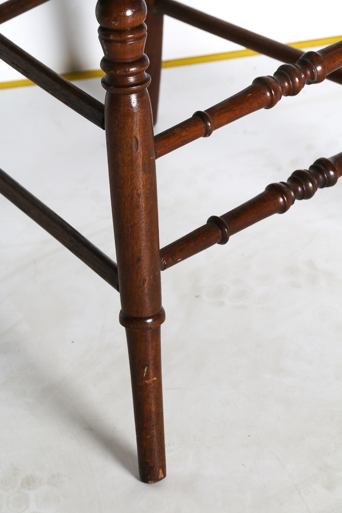 Ladder Back Chair with Cane Seat