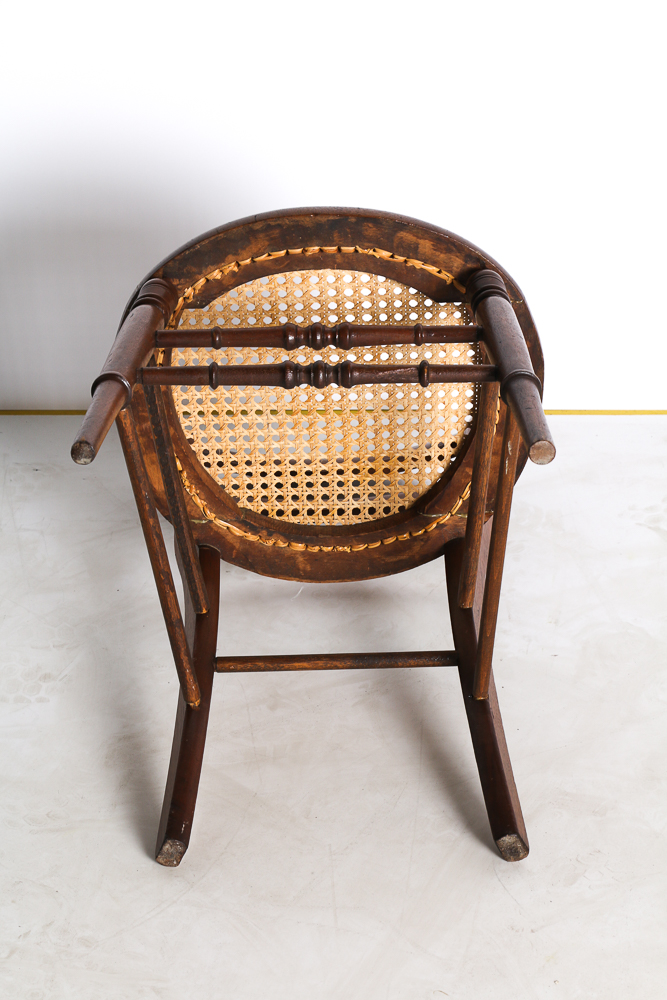 Ladder Back Chair with Cane Seat