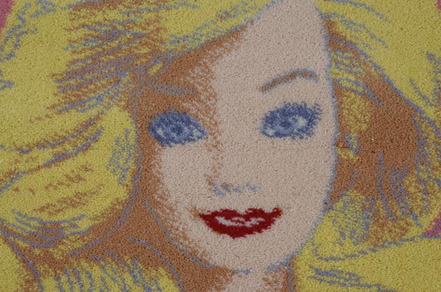 Ege Denmark Limited Edition Wool Rug Wall Hanging after Andy Warhol "Barbie"