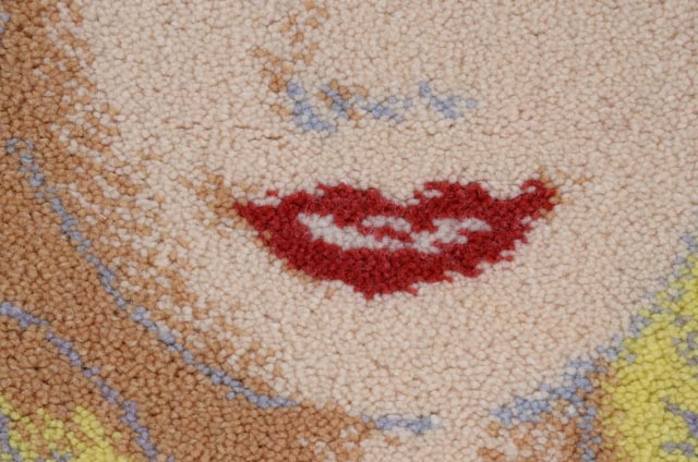 Ege Denmark Limited Edition Wool Rug Wall Hanging after Andy Warhol "Barbie"