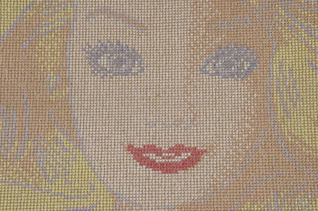 Ege Denmark Limited Edition Wool Rug Wall Hanging after Andy Warhol "Barbie"