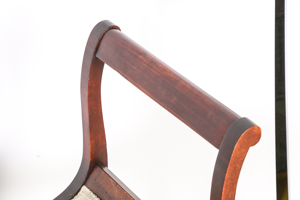 Sheraton Style Needlepoint Window Bench