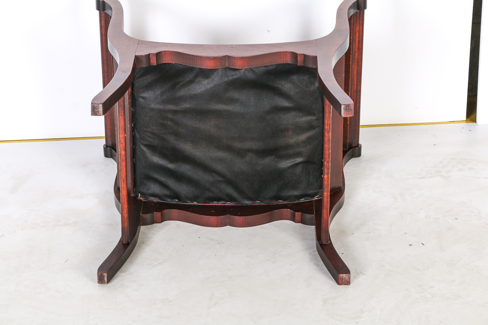 Sheraton Style Needlepoint Window Bench