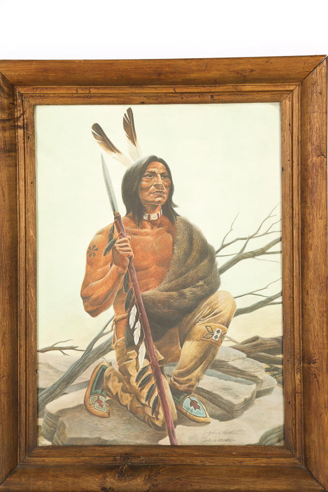 John A. Ruthven Offset Lithograph "Miami Indian"
