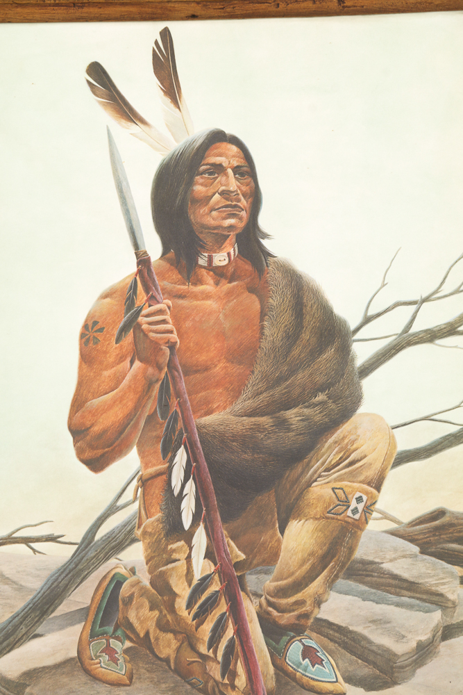 John A. Ruthven Offset Lithograph "Miami Indian"