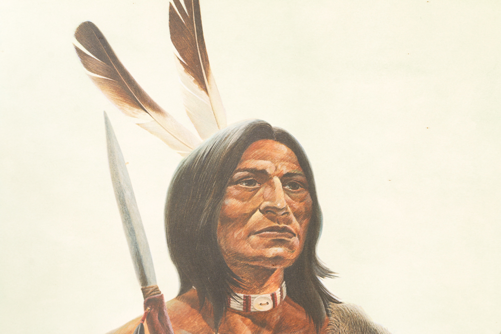 John A. Ruthven Offset Lithograph "Miami Indian"