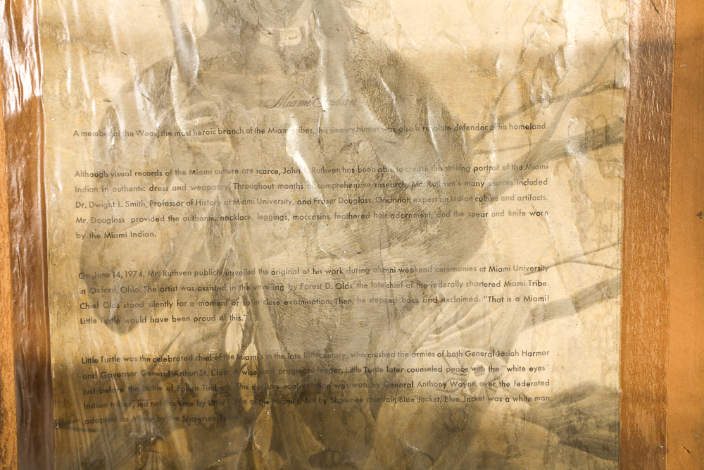 John A. Ruthven Offset Lithograph "Miami Indian"