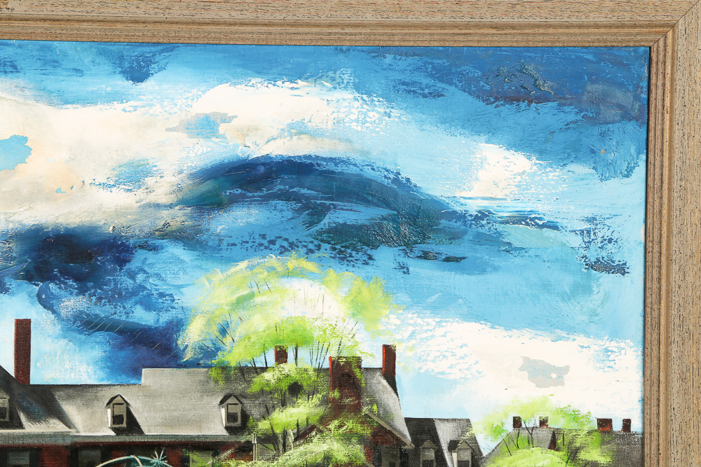 Edwin Fulwider Acyrlic of Miami University's MacCracken Hall