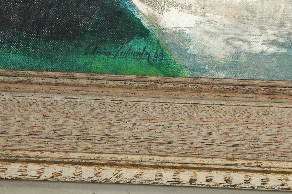 Edwin Fulwider Acyrlic of Miami University's MacCracken Hall