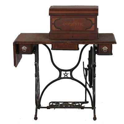 Antique Domestic Sewing Table