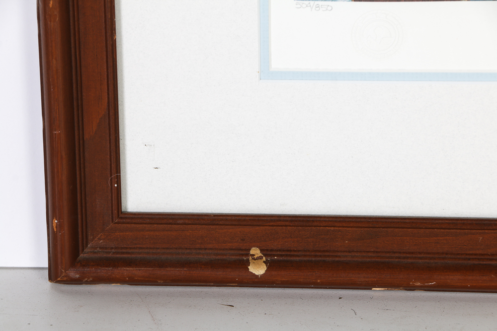 John A Ruthven Signed Limited Edition Lithograph "Moonlight Watch"