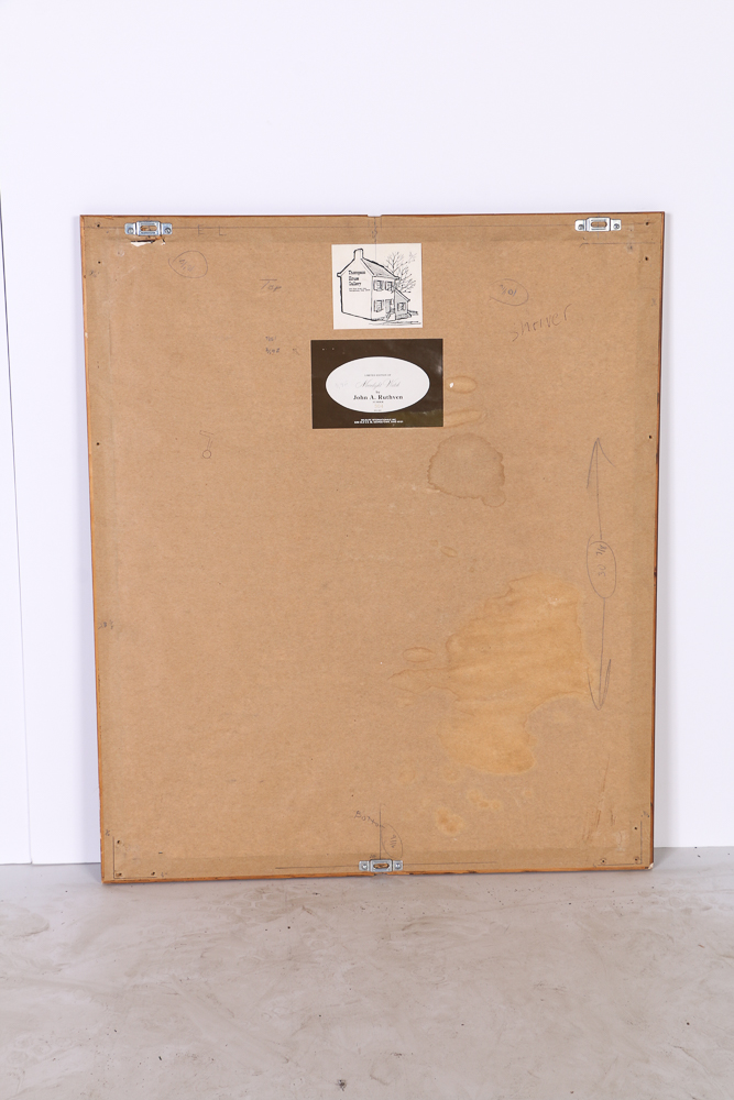 John A Ruthven Signed Limited Edition Lithograph "Moonlight Watch"