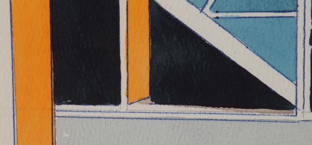 Robert Herrmann Original Watercolor on Paper "Revolving Door"