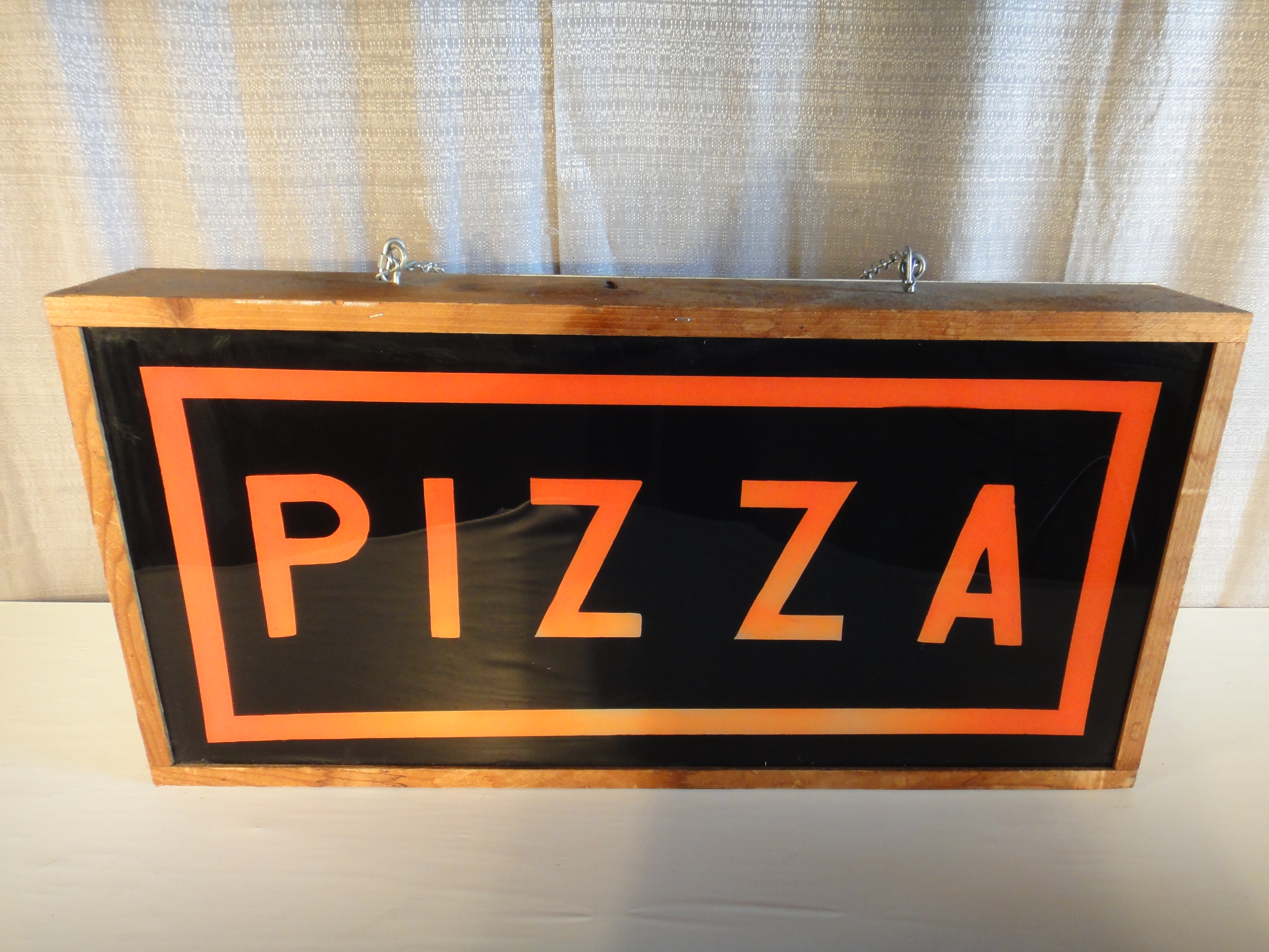 Vintage Lighted Pizza Sign