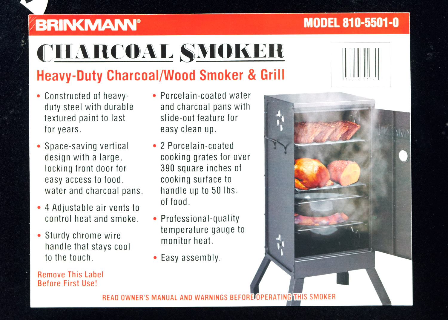Brinkmann Charcoal Smoker