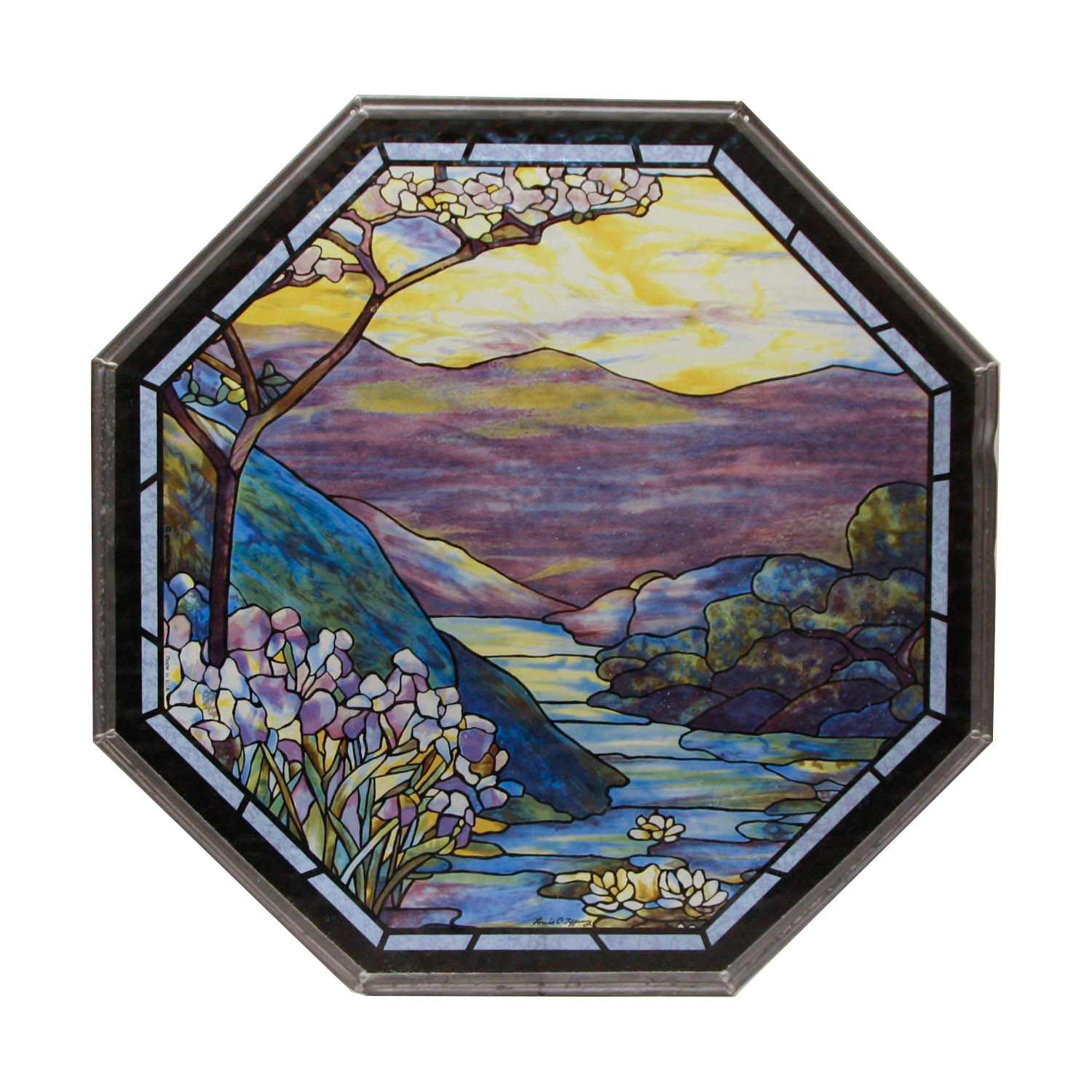 Reproduction Louis C. Tiffany Octagonal Panel
