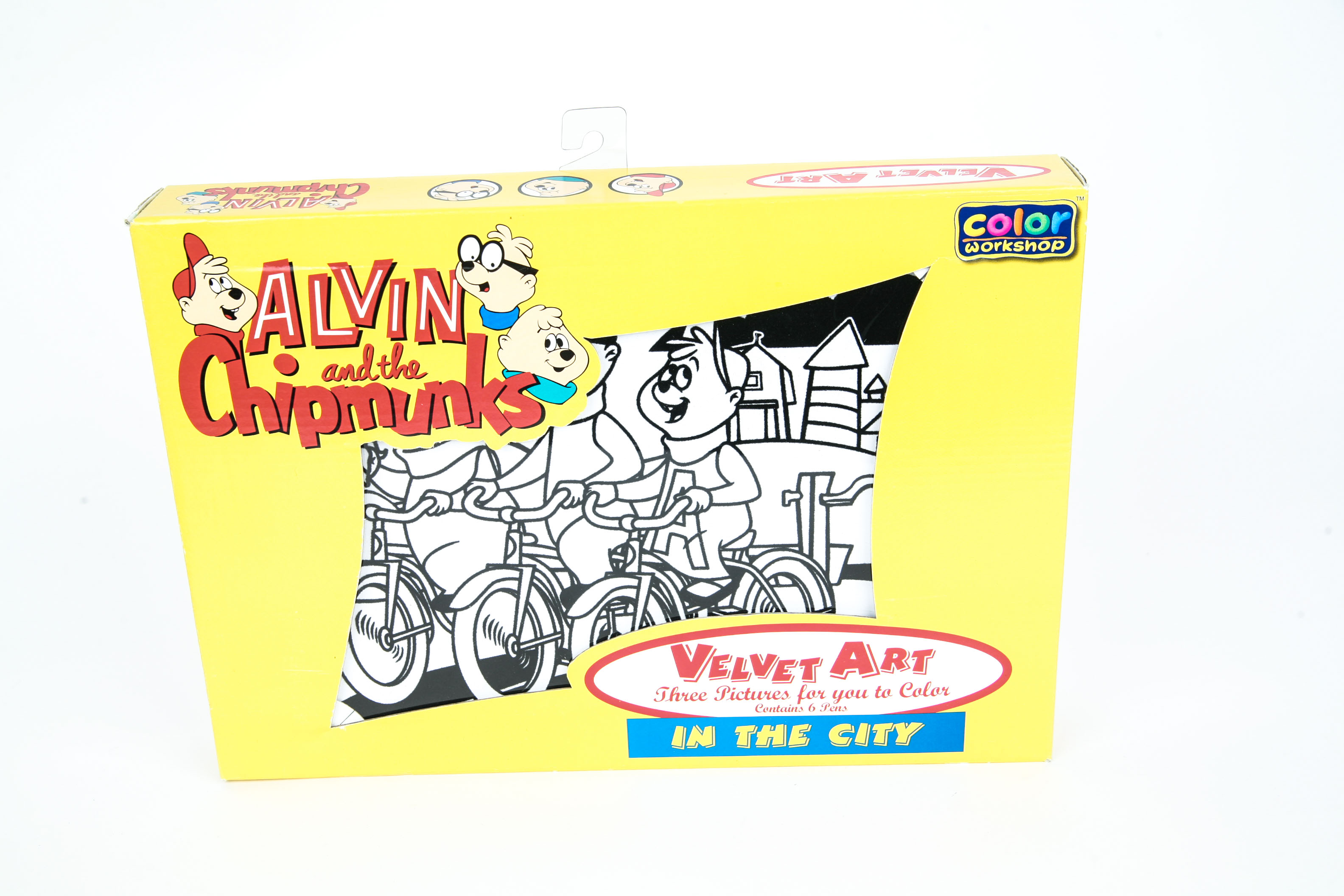 Alvin the Chipmunk and Woody Woodpecker Glasses and Velvet Art