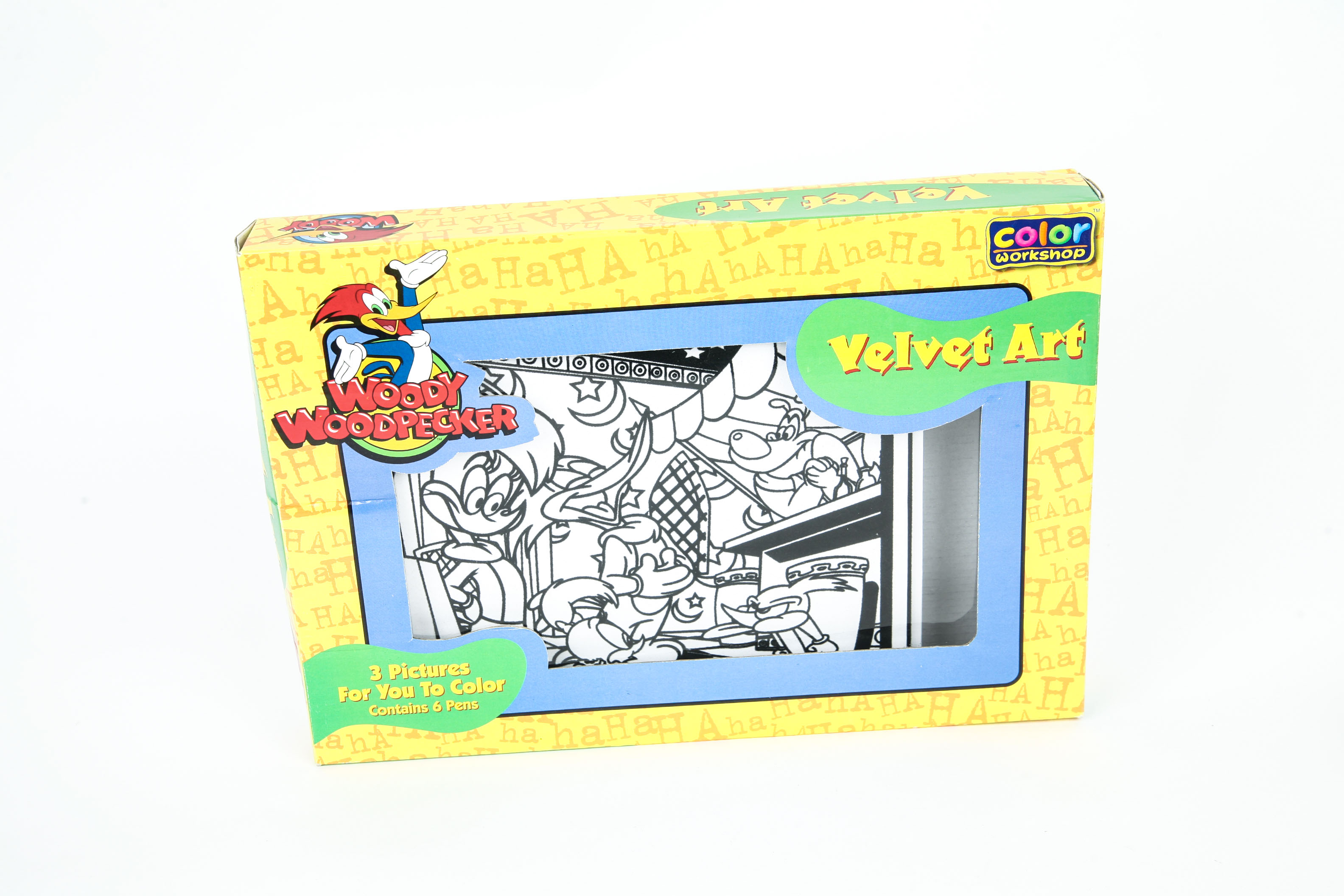 Alvin the Chipmunk and Woody Woodpecker Glasses and Velvet Art