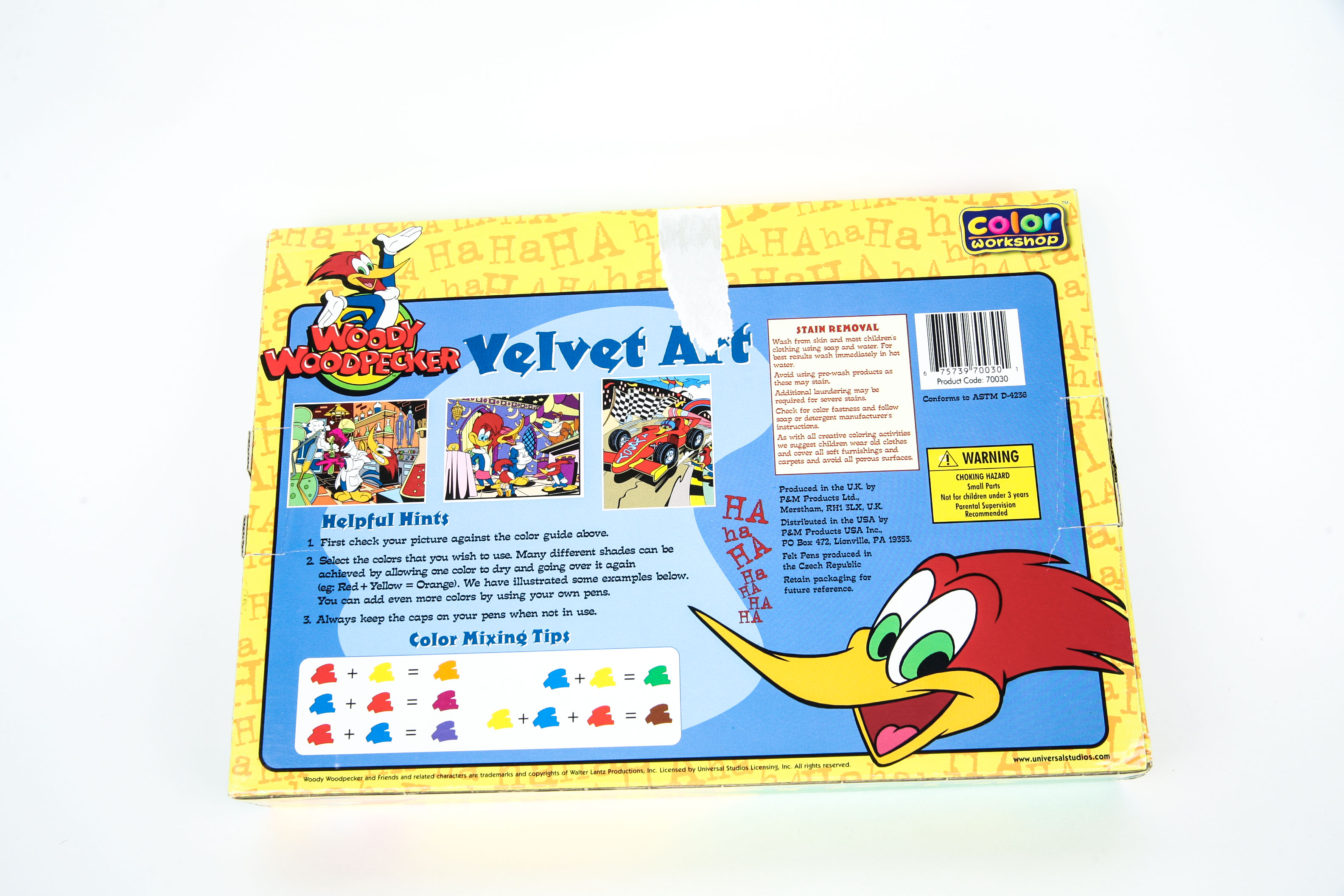 Alvin the Chipmunk and Woody Woodpecker Glasses and Velvet Art