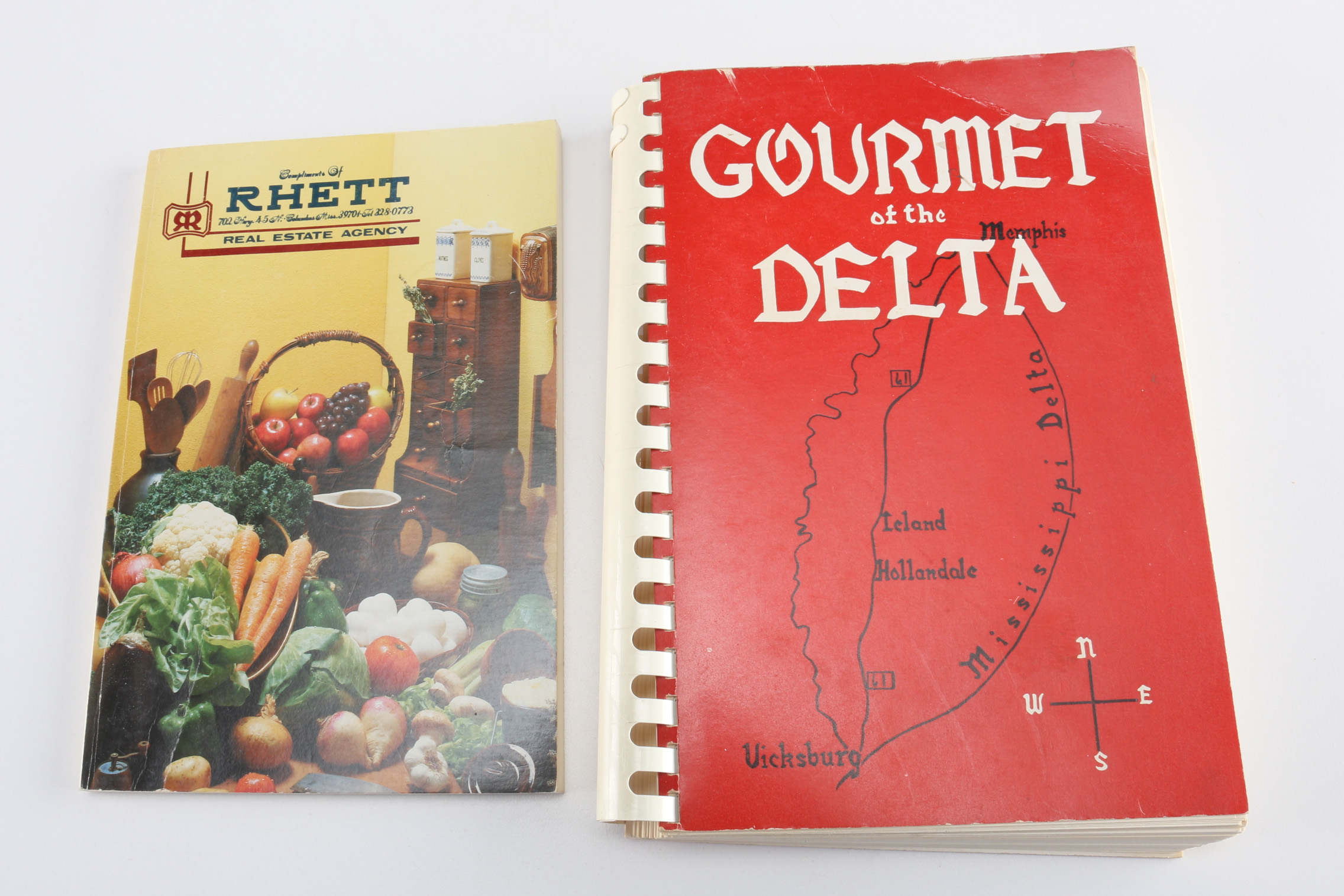 Seven Vintage Self-Assembled Cookbooks