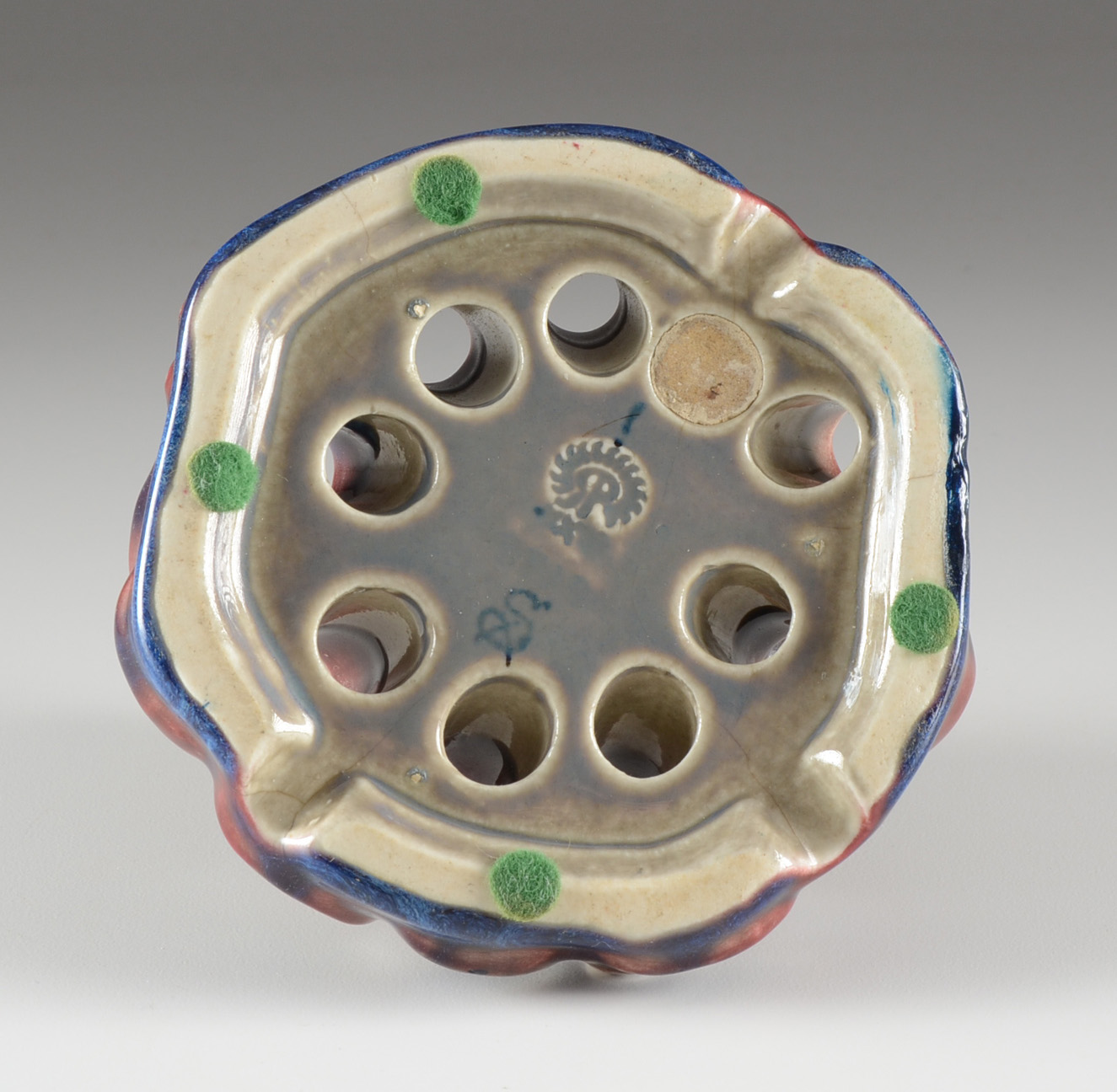 Rookwood Pottery Signed "Sara Sax" Frog Flower Holder