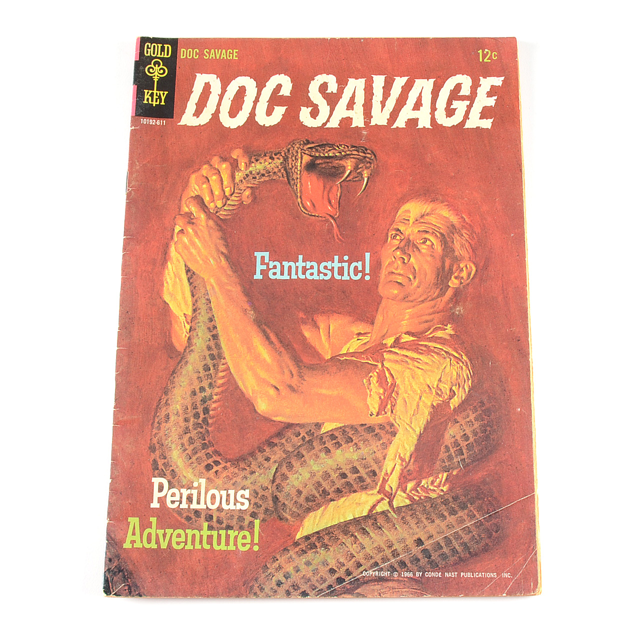 Three 1960s Vintage Gold Key Comics - Doc Savage, Flash Gordon, Gay Purr-ee