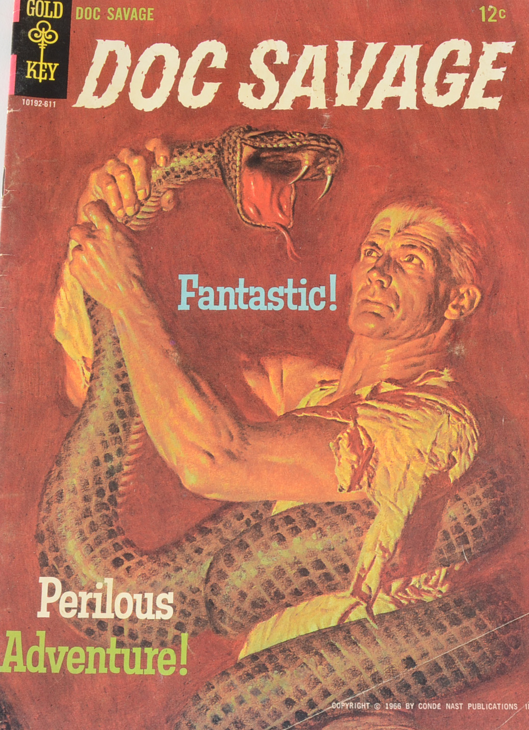 Three 1960s Vintage Gold Key Comics - Doc Savage, Flash Gordon, Gay Purr-ee