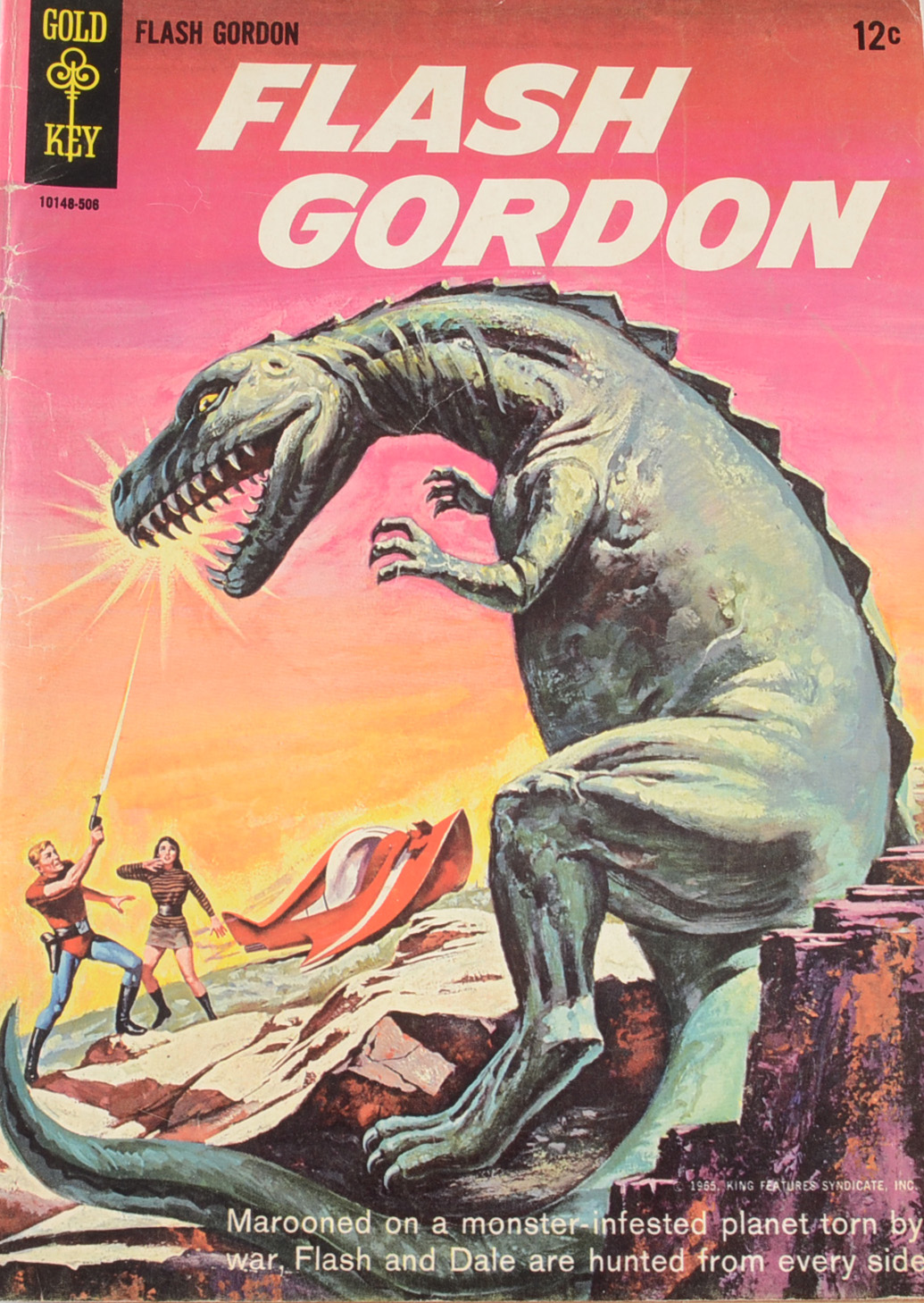 Three 1960s Vintage Gold Key Comics - Doc Savage, Flash Gordon, Gay Purr-ee