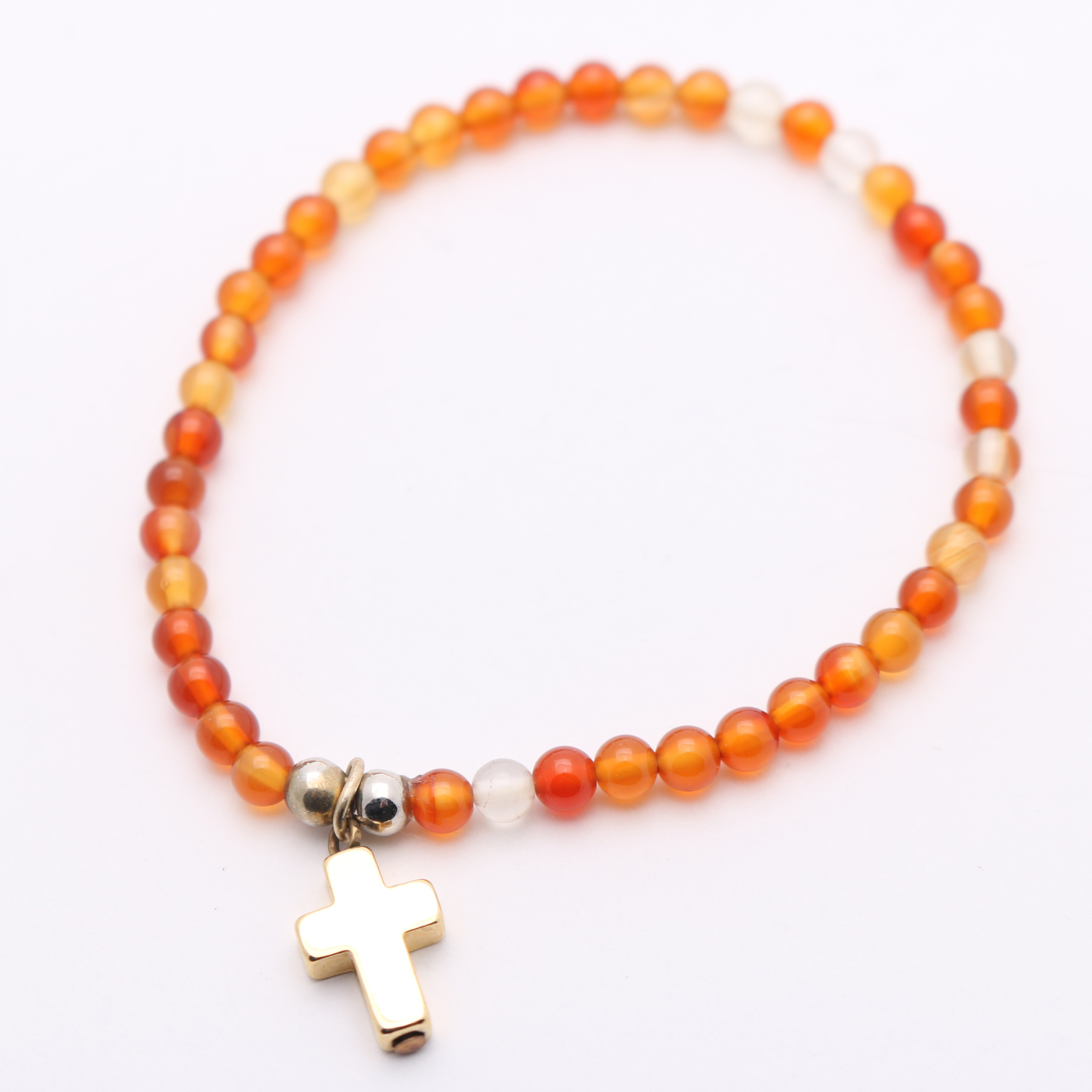 Glass, Shell, and Nut Bracelets