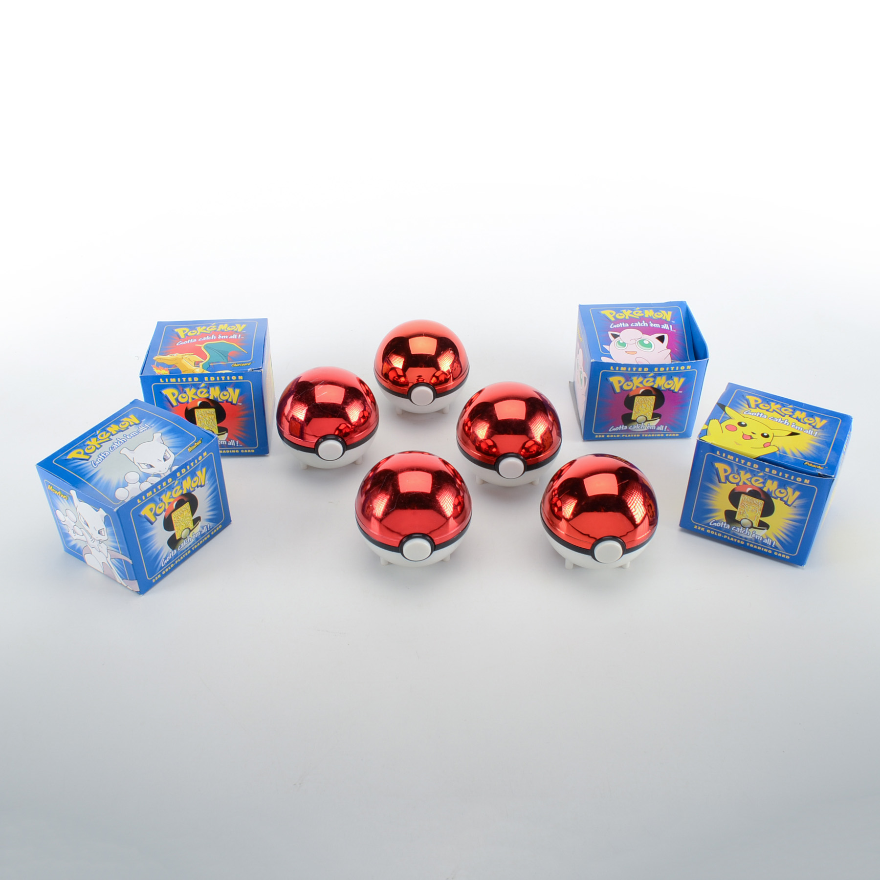 Collection of Limited Edition 23K Gold Plated Pokemon Trading Cards