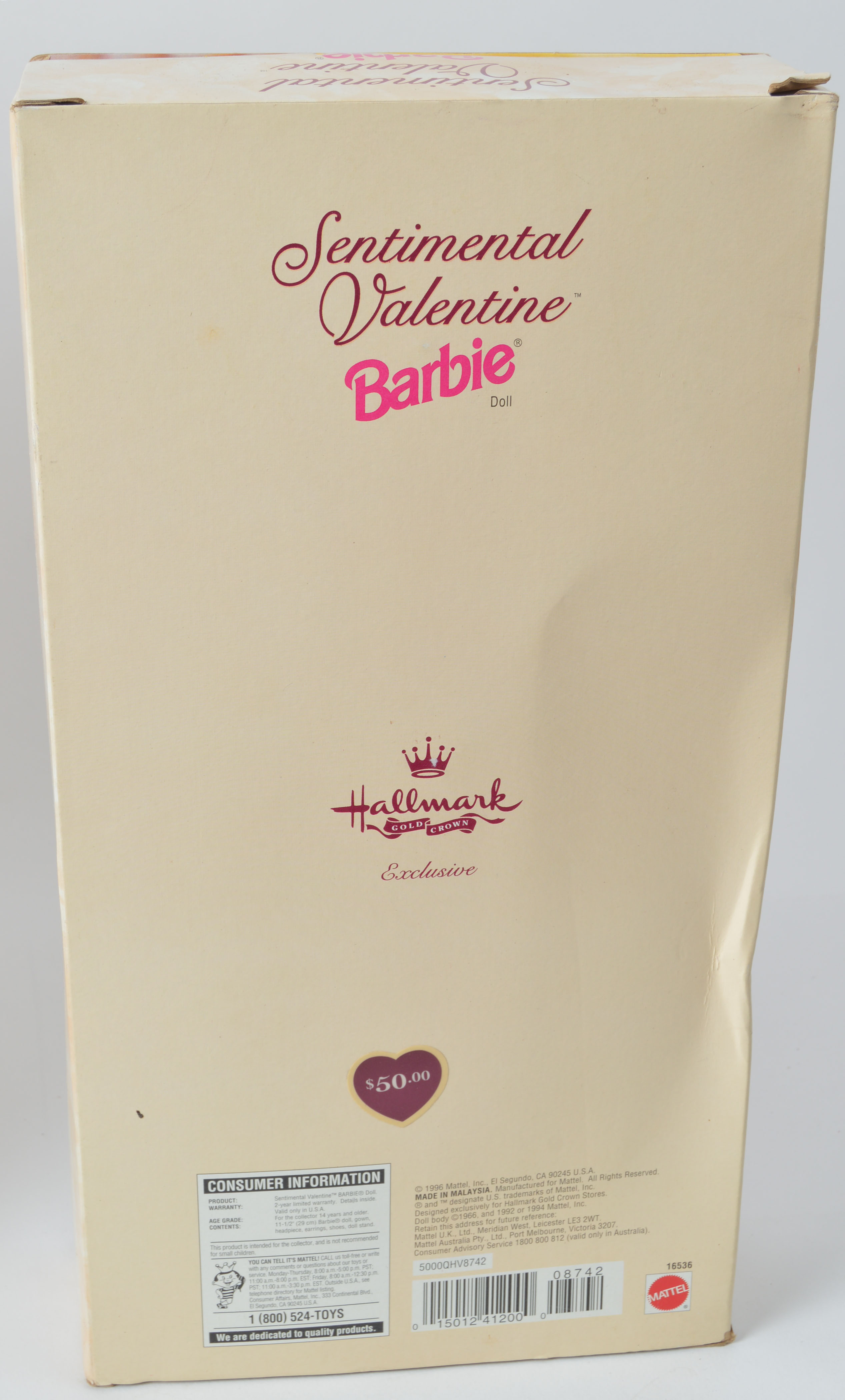 Collector Series Valentine Barbies