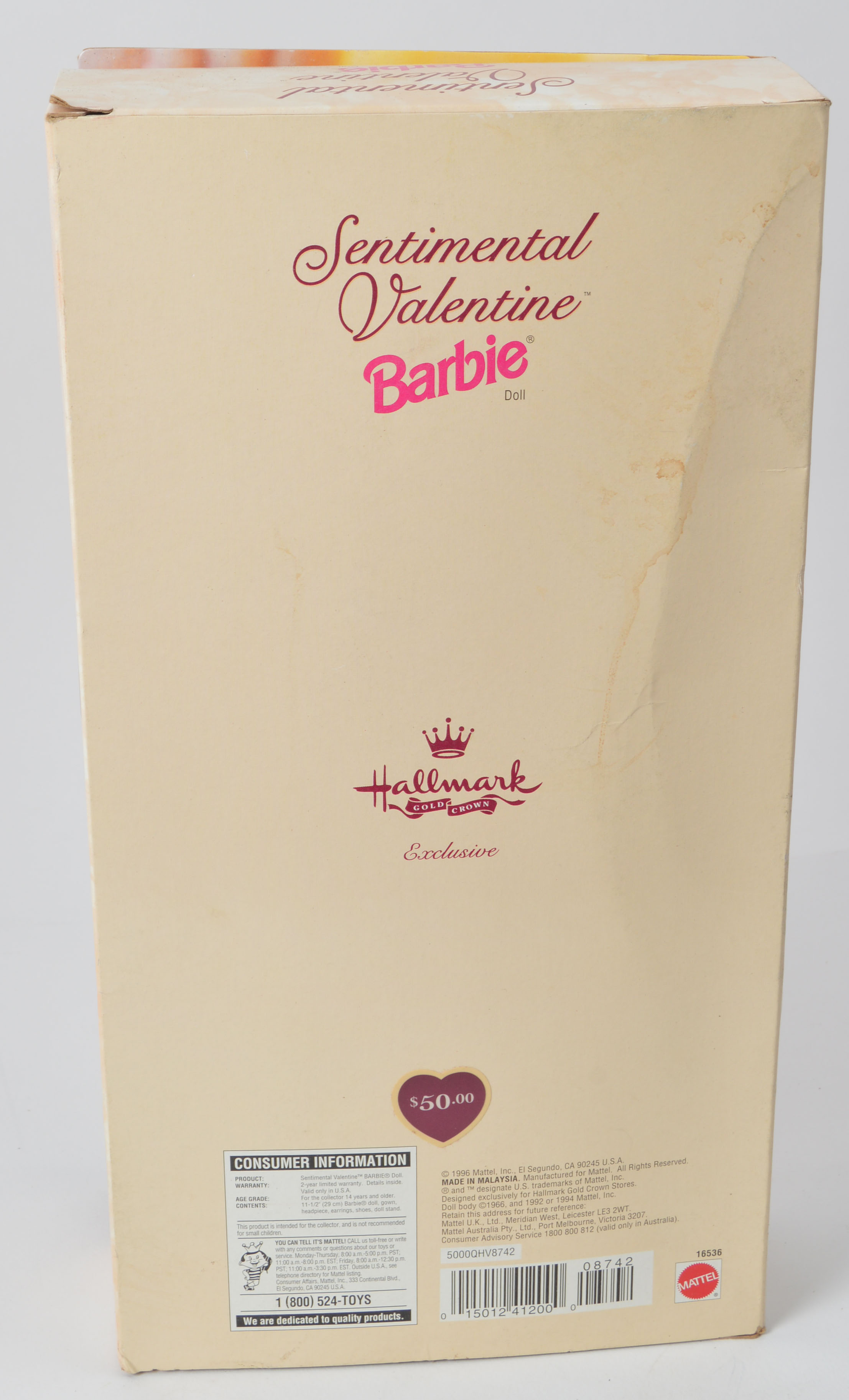 Collector Series Valentine Barbies