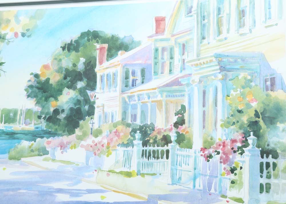 Betty Anglin Smith "Seaside Haven II" Signed Offset Lithograph