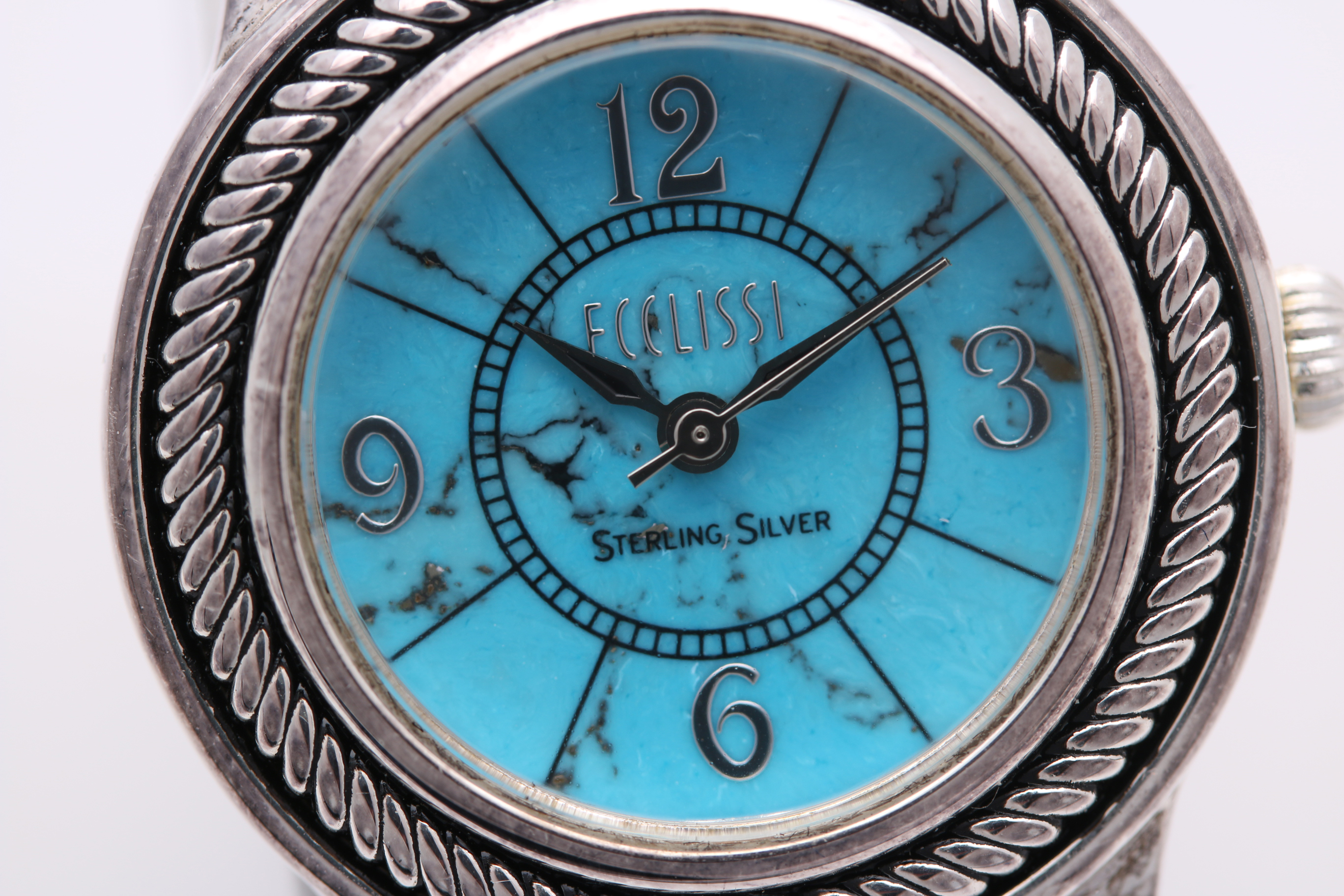 Ecclissi Sterling Silver and Stainless Steel Women's Watch