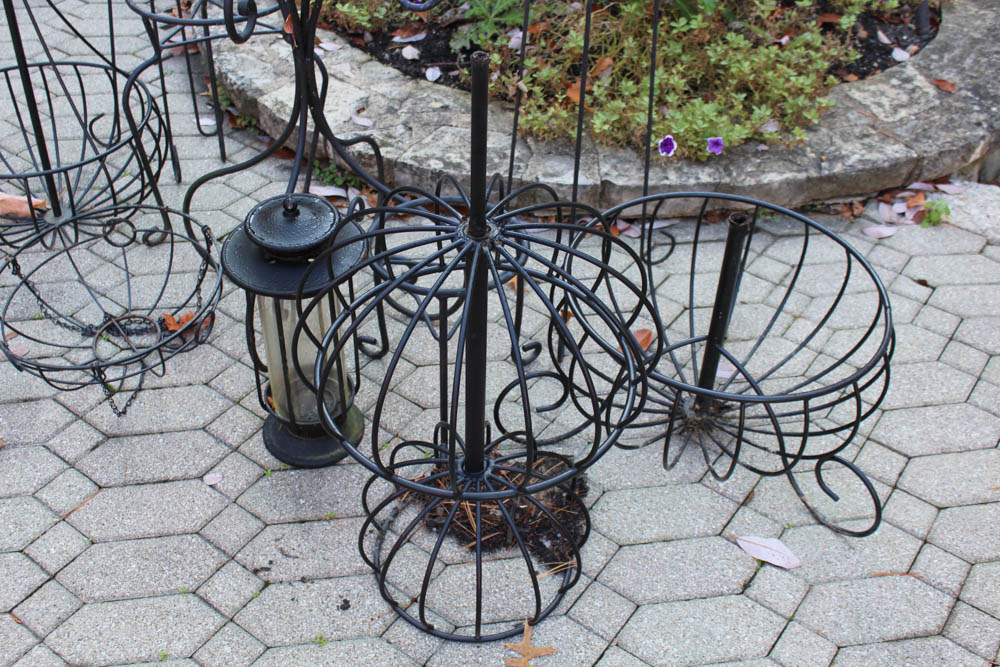 Wrought Iron Garden Decor