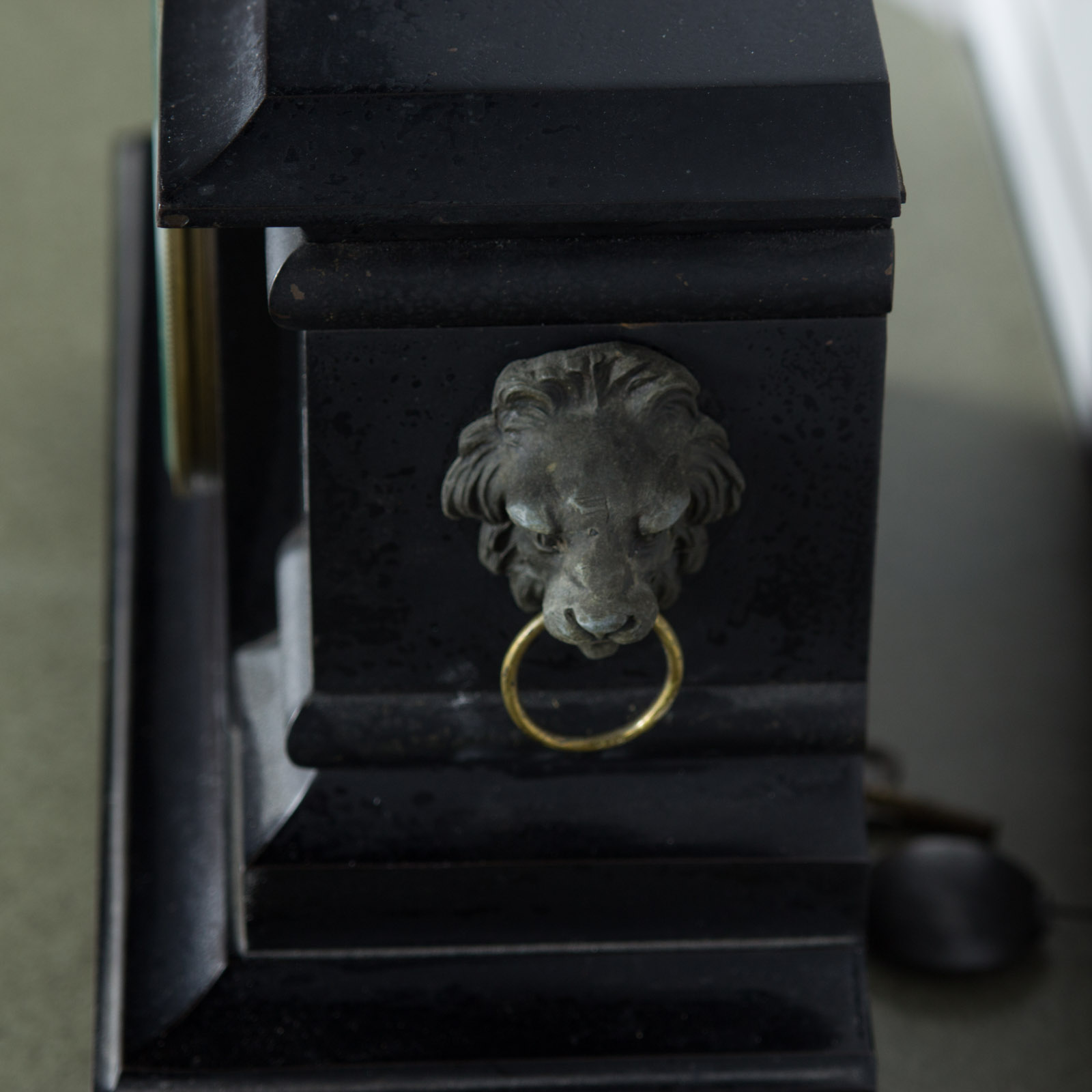 Antique F. Kroeber Clock Co. "Bothnia" Cast Iron Mantel Clock