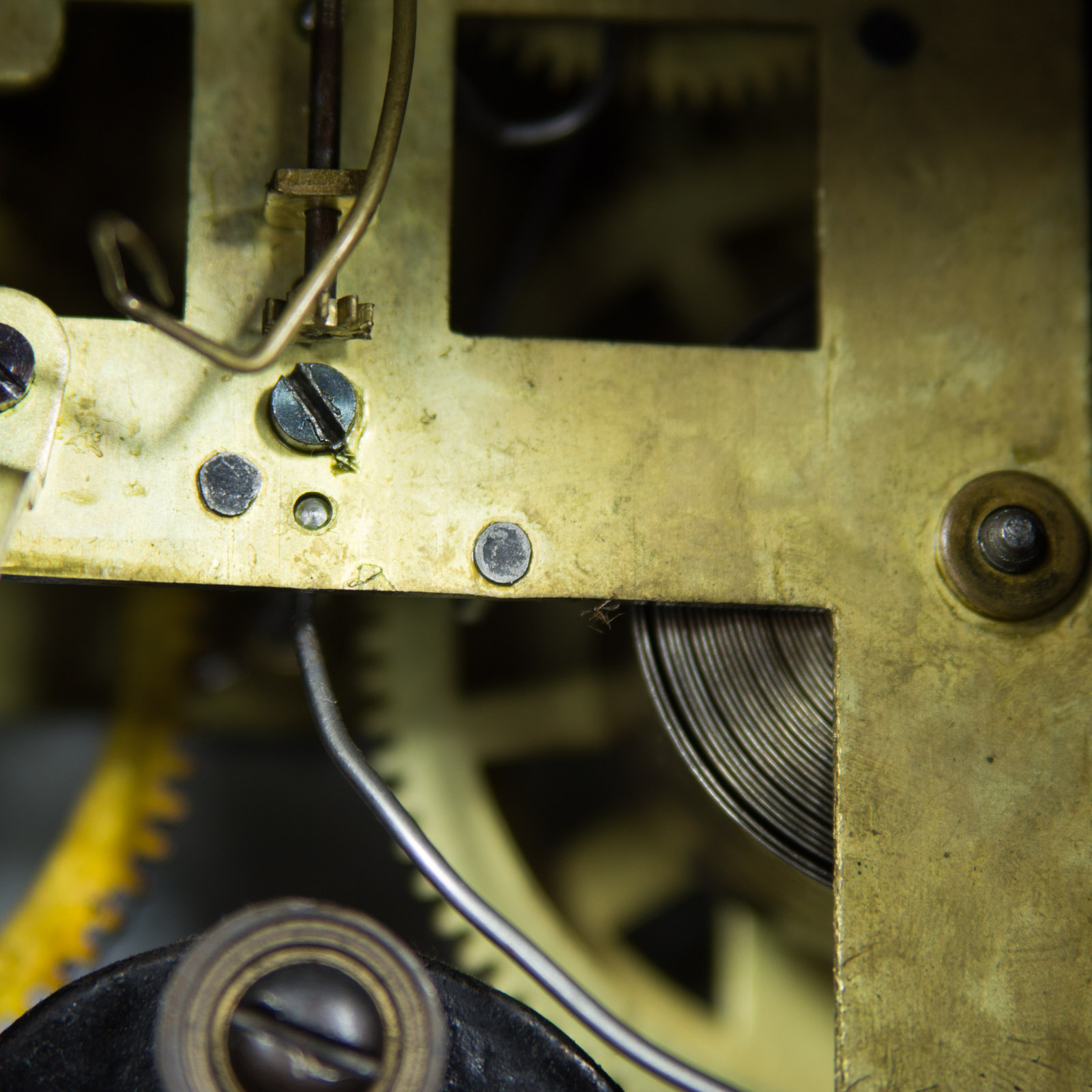 Antique F. Kroeber Clock Co. "Bothnia" Cast Iron Mantel Clock