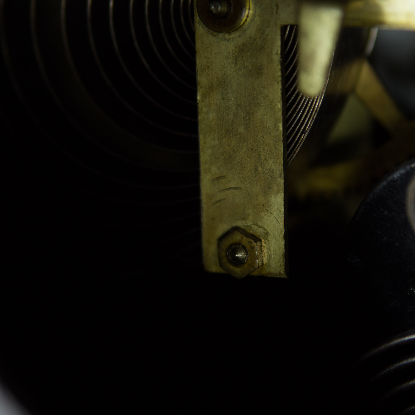 Antique F. Kroeber Clock Co. "Bothnia" Cast Iron Mantel Clock