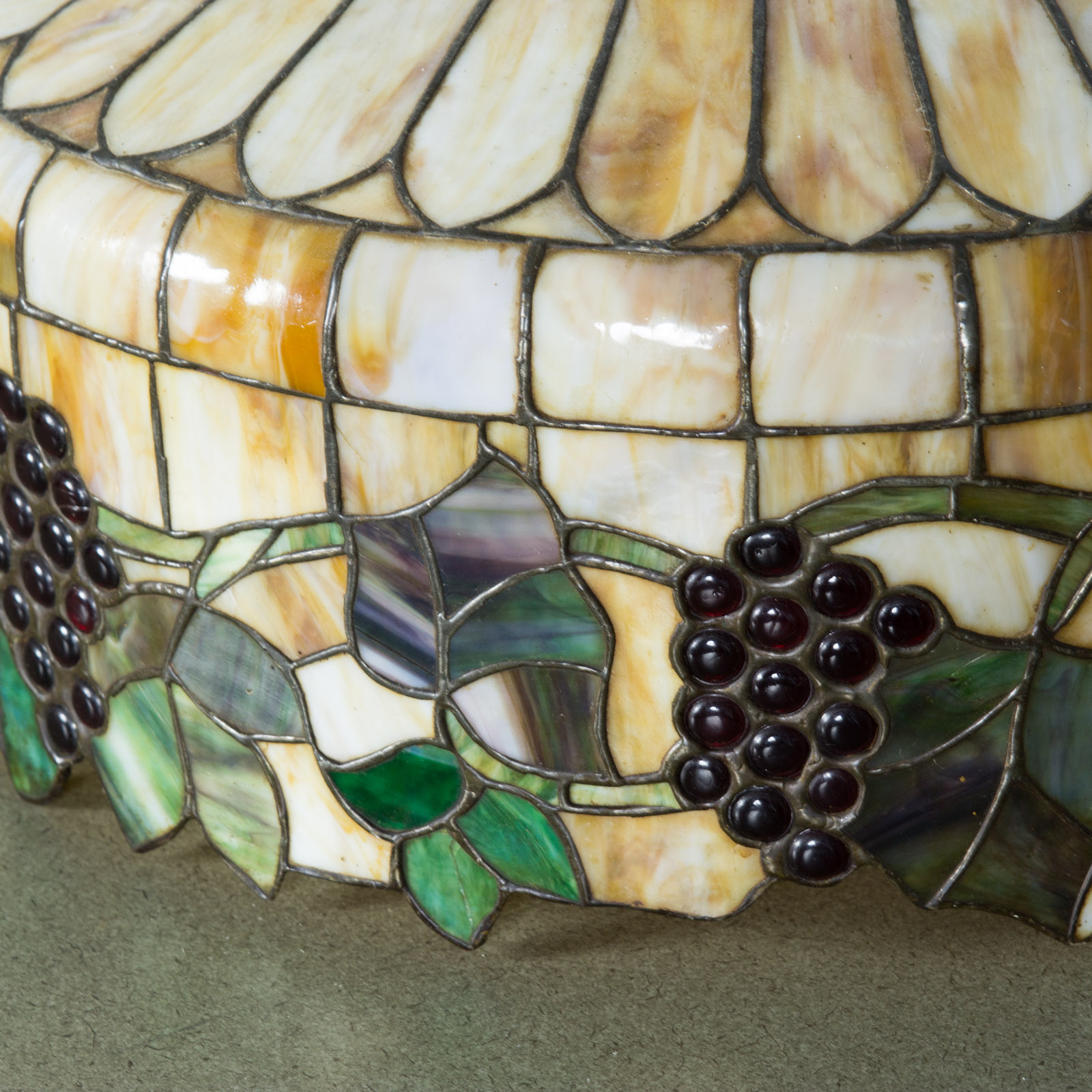 Vintage Stained Glass Ceiling Lamp