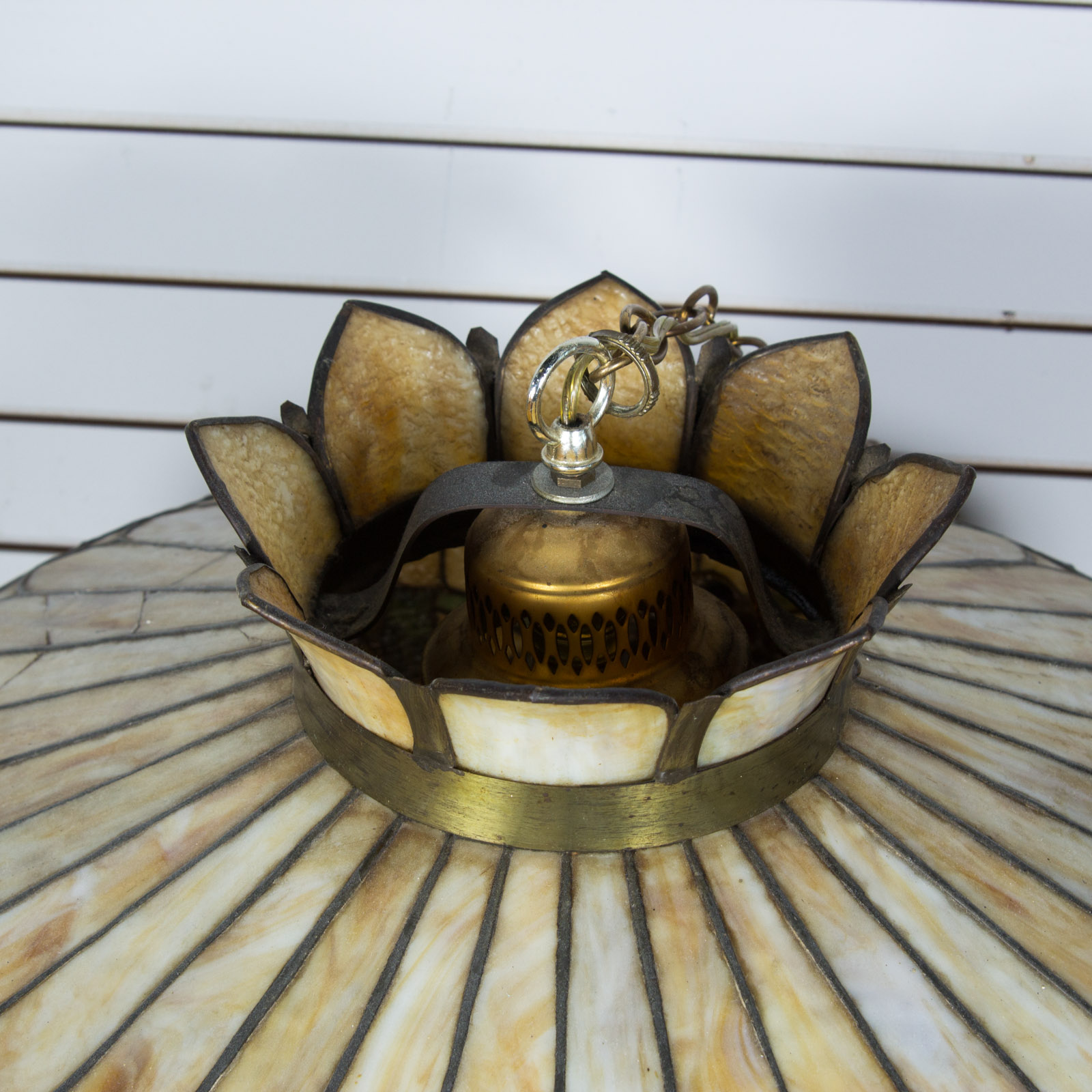 Vintage Stained Glass Ceiling Lamp