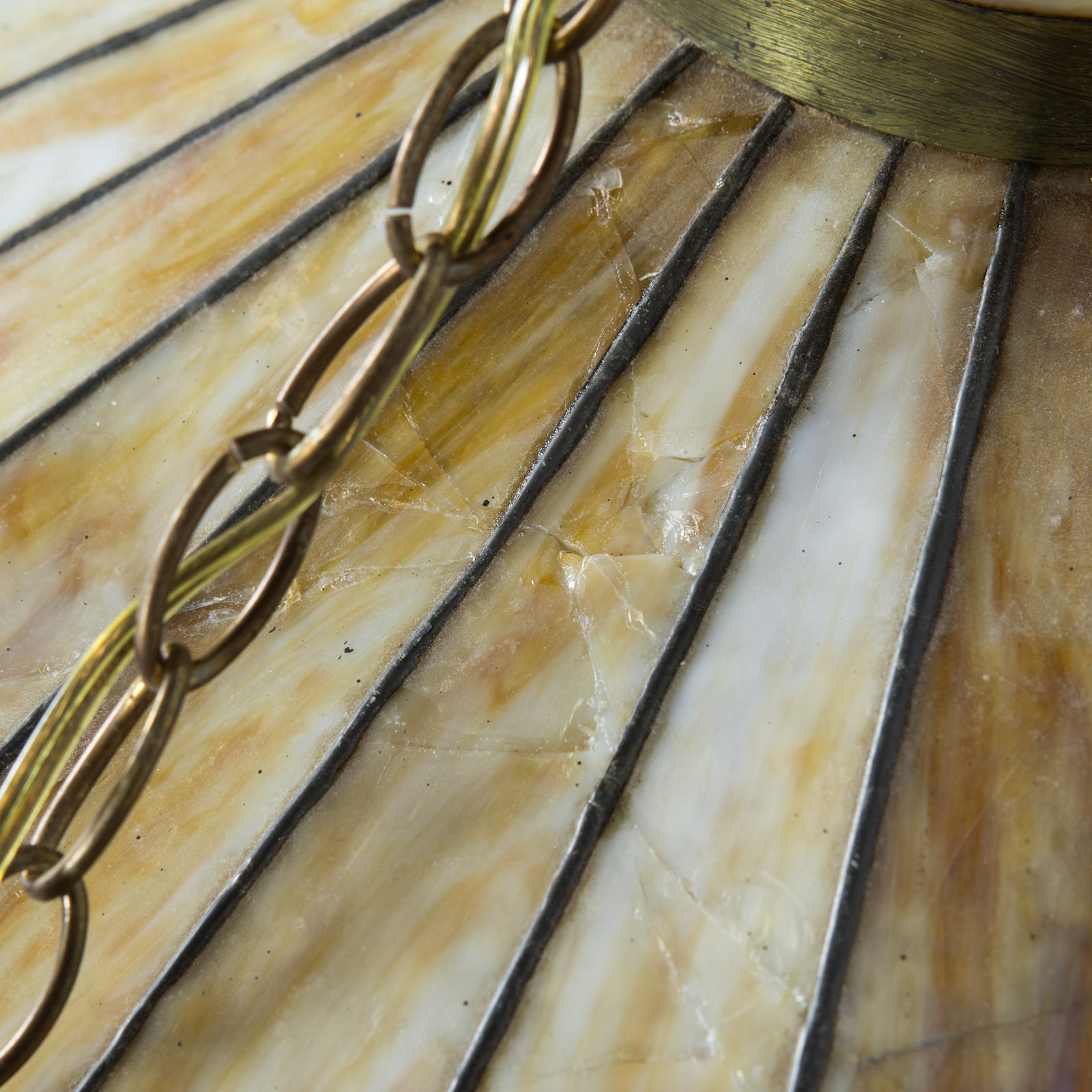 Vintage Stained Glass Ceiling Lamp