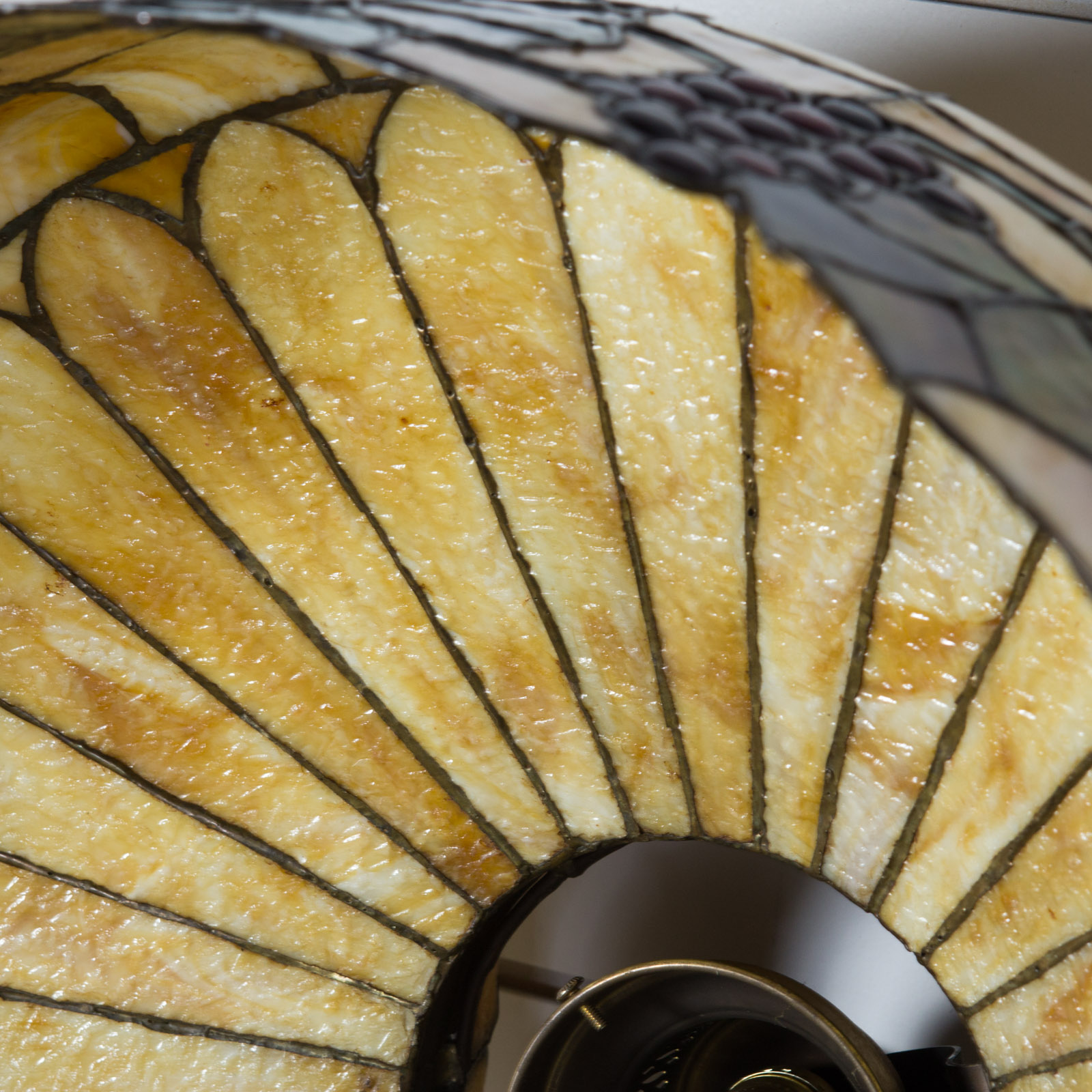 Vintage Stained Glass Ceiling Lamp