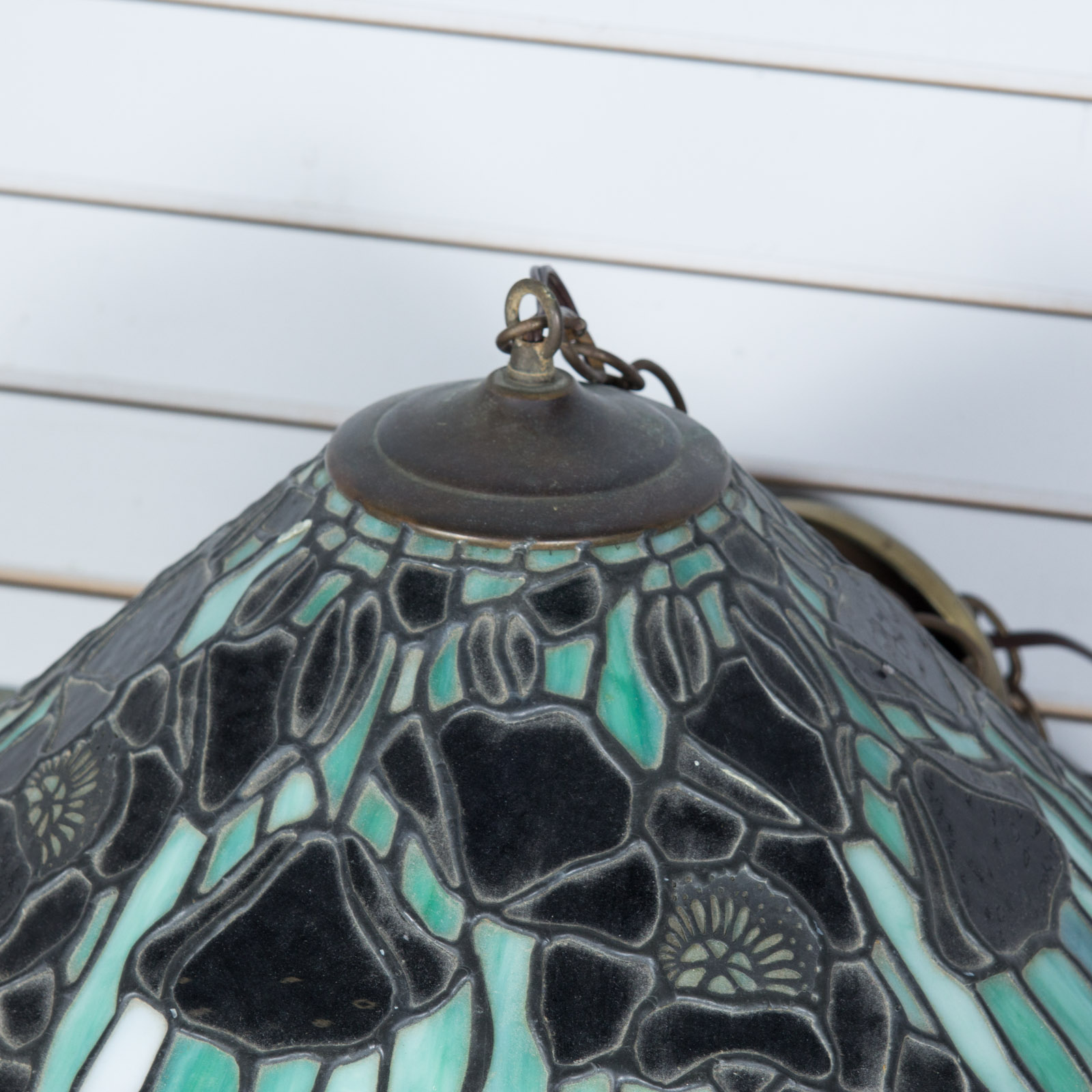 Vintage Stained Glass Ceiling Lamp