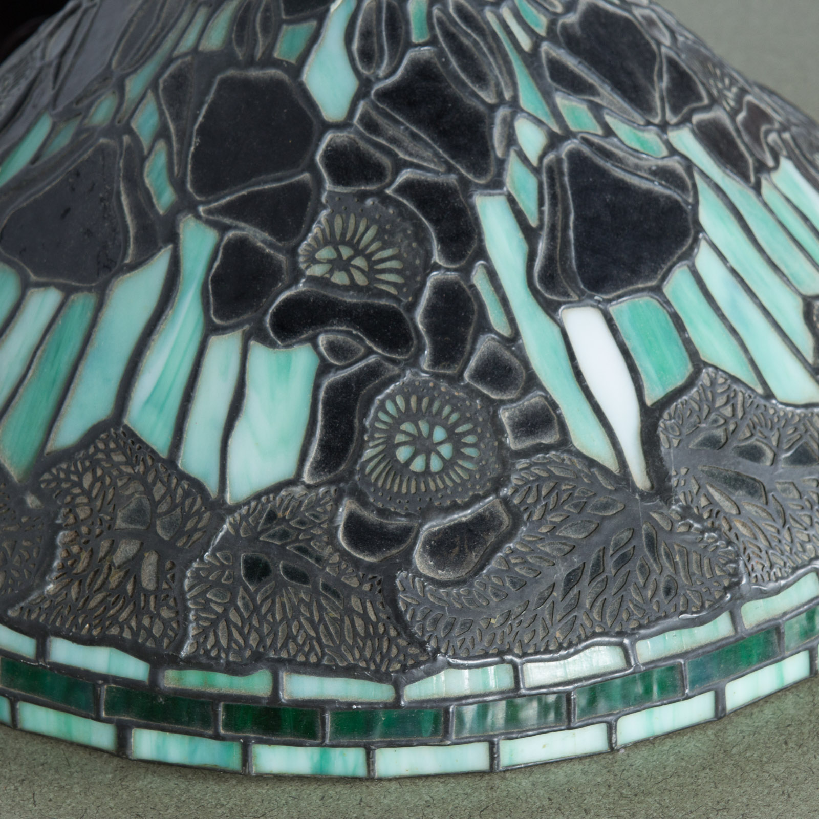 Vintage Stained Glass Ceiling Lamp